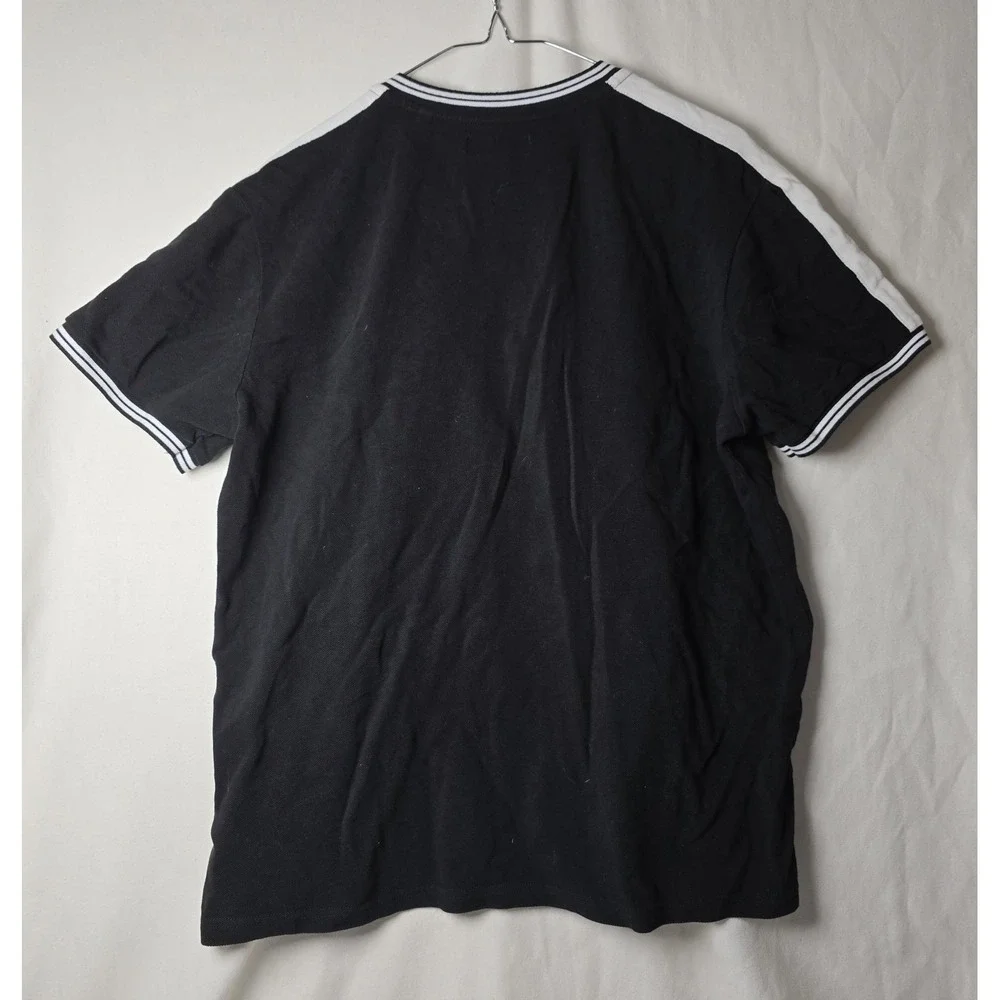 Guess Mens Shirt Black White Sz Large‎ - Picture 3 of 6